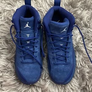 Nike Air Jordan 12 Retro sneakers in the 'Deep Royal' size 7Y W box